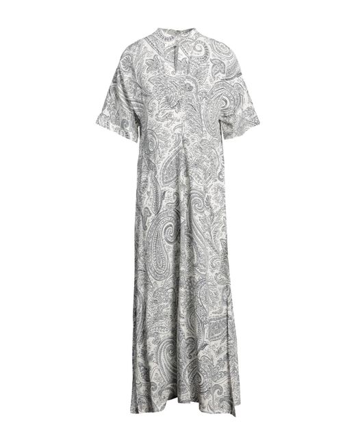 Etro Gray Midi Dress