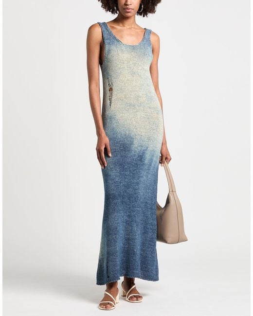 Roberto Collina Blue Maxi Dress