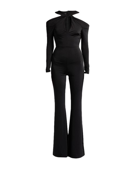 MONIQUE GARÇONNE Black Jumpsuit Polyester, Elastane