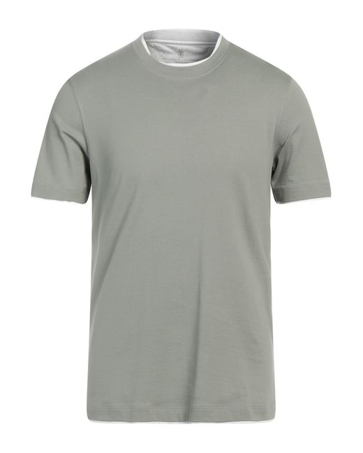 Brunello Cucinelli Gray T-shirt for men