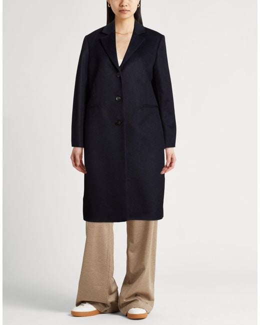 Gant Blue Midnight Coat Wool, Polyamide, Cashmere