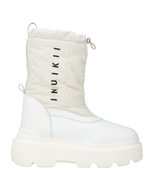 Inuikii White Ankle Boots