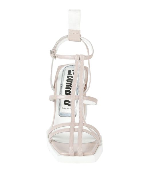 Loriblu White Blush Sandals Leather