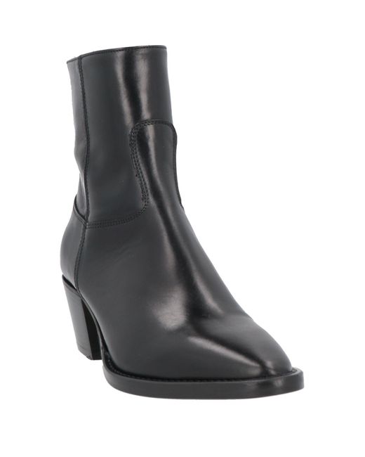 Anna F. Black Ankle Boots