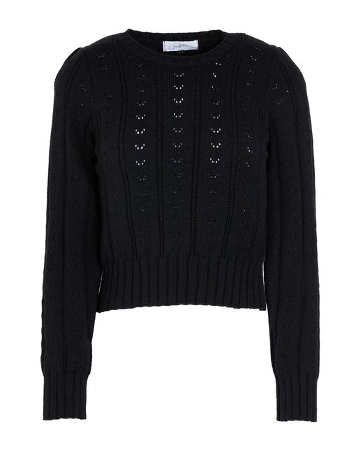 Soallure Black Sweater Viscose, Polyester, Polyamide