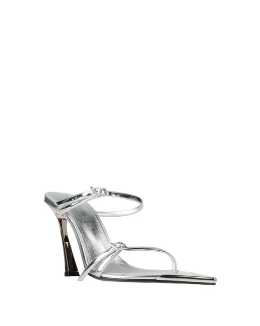 Mugler White Sandals