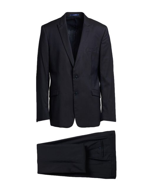 Versace Blue Suit Wool, Viscose for men
