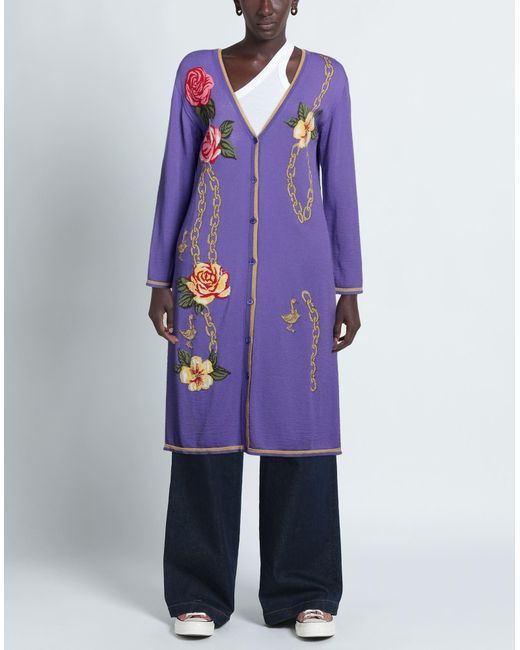 Boutique Moschino Purple Cardigan
