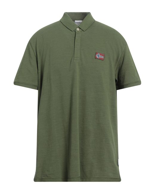 Napapijri Green Polo Shirt for men