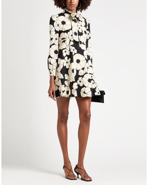 Céline White Mini Dress Wool, Mohair Wool