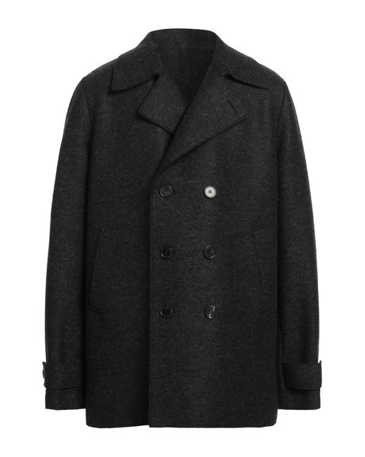 Harris Wharf London Black Coat for men