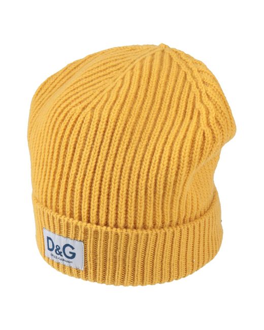 Dolce & Gabbana Mützen & Hüte in Yellow für Herren