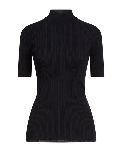 Malo Black Turtleneck Cashmere, Silk