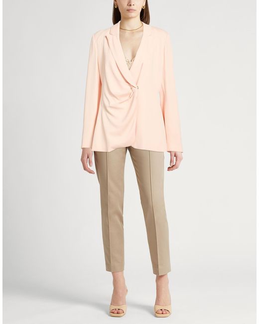 Anna Molinari Pink Blazer Viscose, Elastane