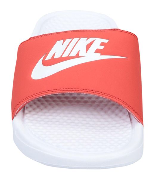 Nike Red Benassi Slides for men