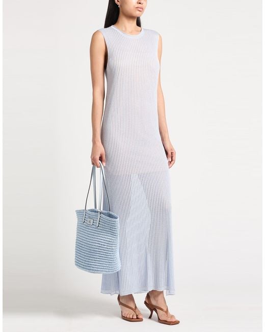 Fisico Blue Maxi Dress Viscose, Polyester