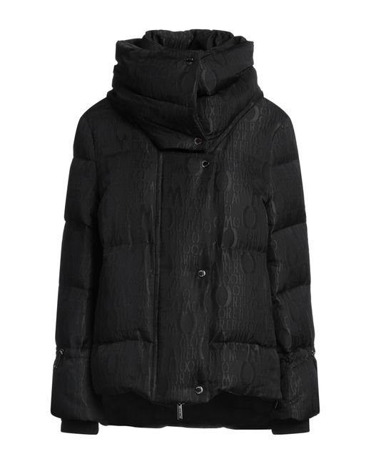 Moorer Black Puffer Polyester, Cotton