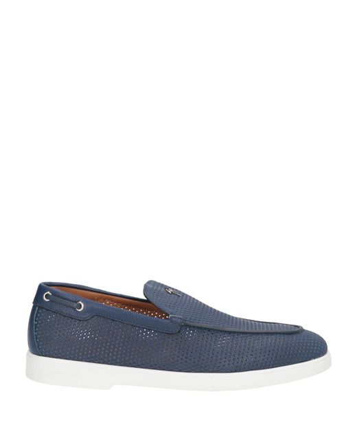 Giuseppe Zanotti Blue Loafers Leather for men