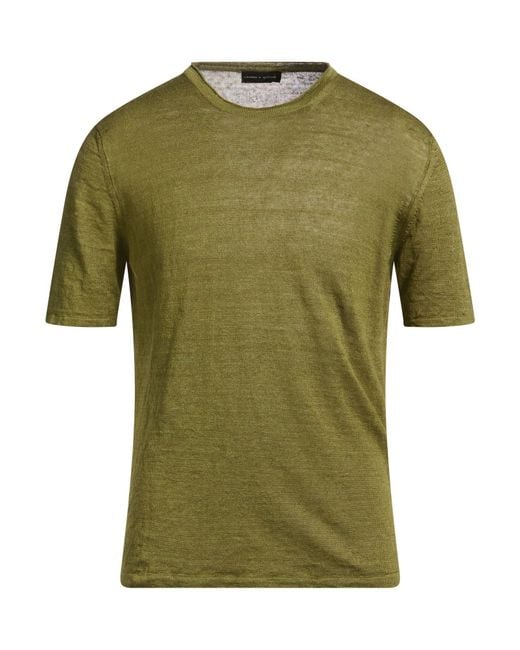 Pullover Roberto Collina de hombre de color Green