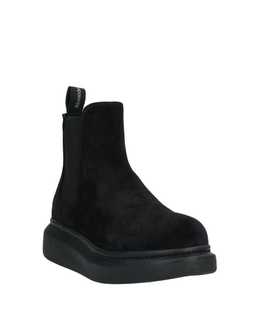 McQueen Black Ankle Boots