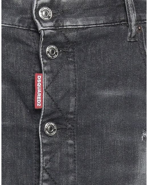 DSquared² Gray Denim Skirt