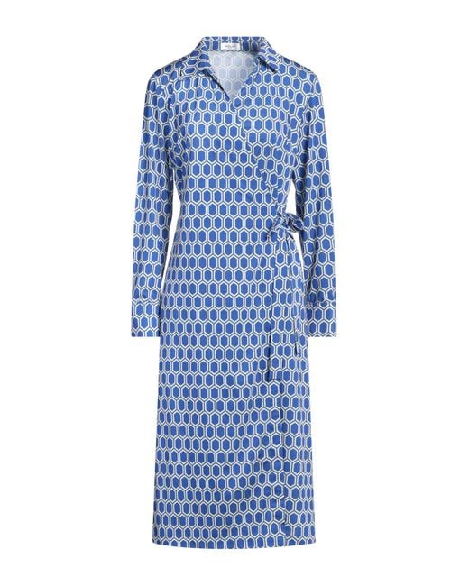 Replay Blue Midi-Kleid