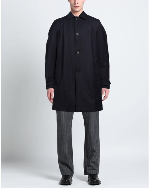 Aspesi Blue Overcoat & Trench Coat for men