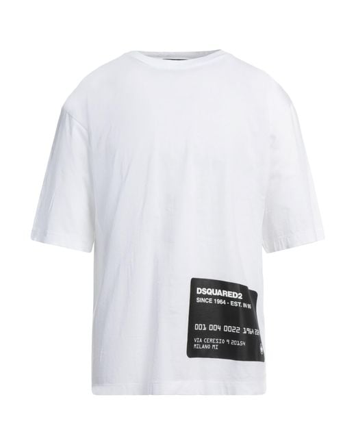 DSquared² White T-Shirt Cotton for men