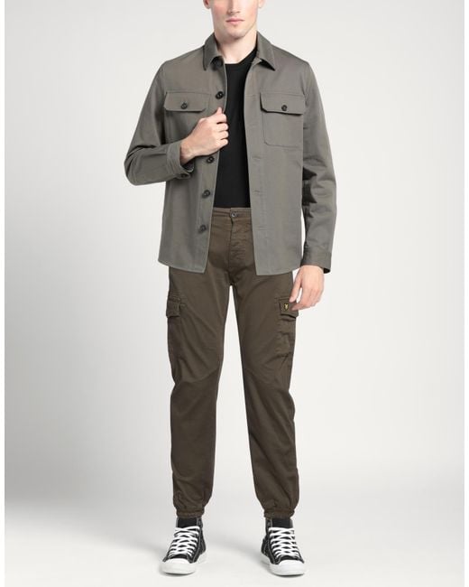 Lyle & Scott Gray Pants Cotton, Elastane for men