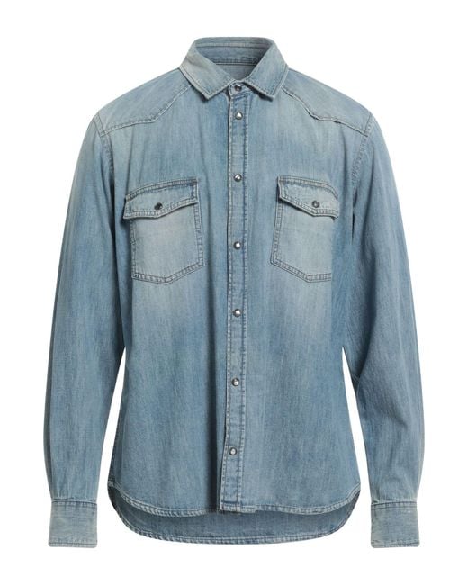 PT Torino Blue Denim Shirt for men