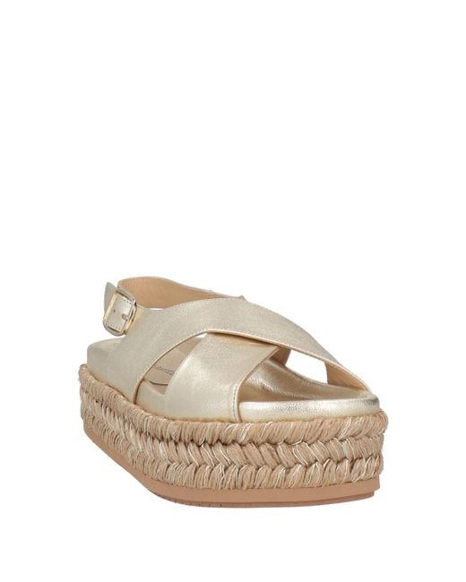 Paloma Barceló Natural Espadrilles Leather