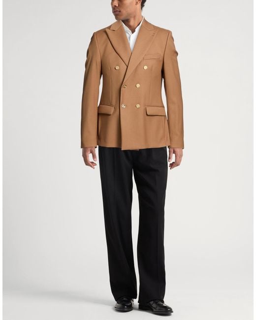 Daniele Alessandrini Brown Blazer for men
