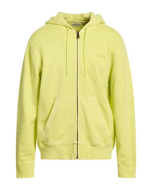 Carhartt Yellow Sweatshirt Cotton, Elastane for men
