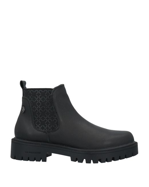 U.S. POLO ASSN. Black Ankle Boots