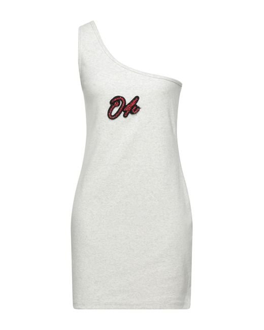 Odi Et Amo White Light Mini Dress Cotton