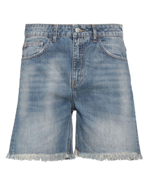 FLANEUR HOMME Blue Denim Shorts for men