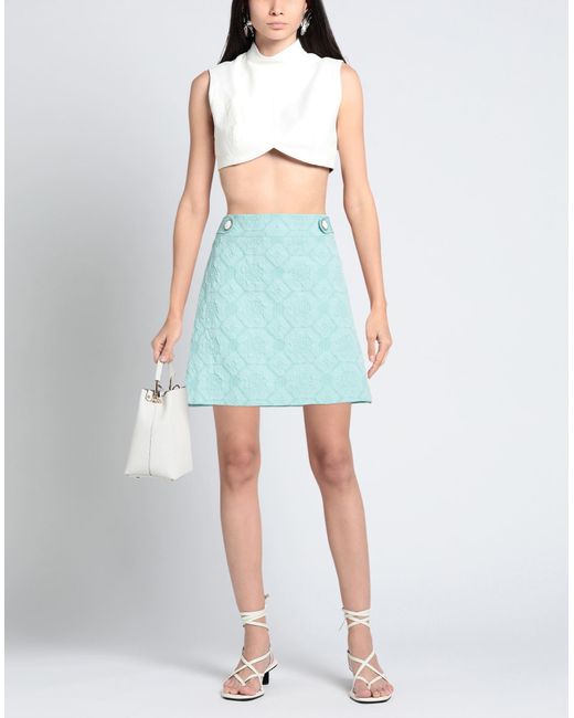 Boutique Moschino Blue Mini Skirt