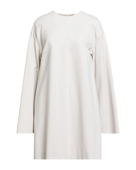 Semicouture White Mini Dress Viscose, Polyamide, Elastane