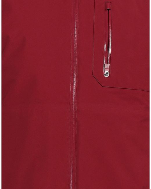 Herno Red Burgundy Puffer Polyester, Ptfe for men