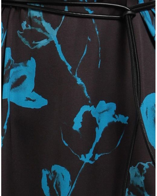 Liviana Conti Blue Dark Midi Dress Viscose