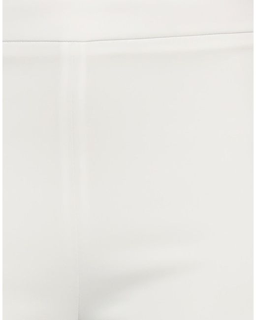 Stefano Mortari White Pants Polyester, Elastane