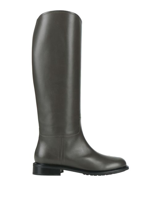 Emporio Armani Black Lead Boot Calfskin