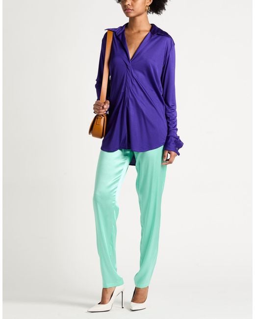Dries Van Noten Purple Shirt Viscose