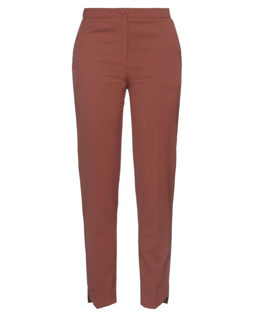 Beatrice B. Red Pants Polyester, Wool, Elastane