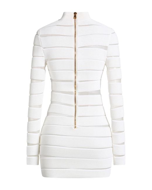 Balmain White Mini Dress