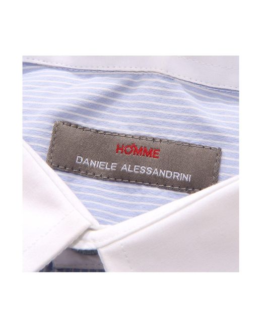 Chemise Daniele Alessandrini pour homme en coloris Blue