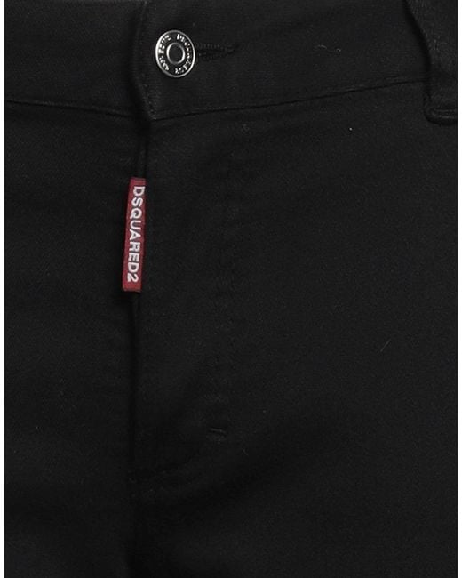 DSquared² Black Jeans Cotton, Elastomultiester, Elastane