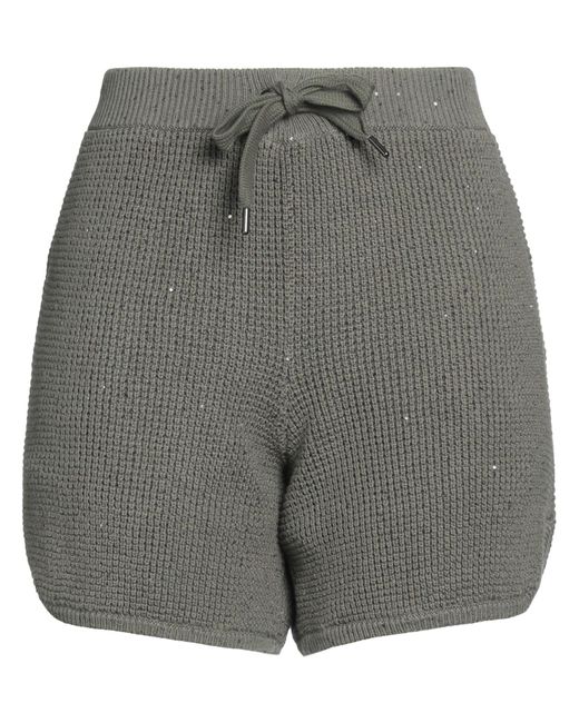 Brunello Cucinelli Gray Shorts & Bermuda Shorts