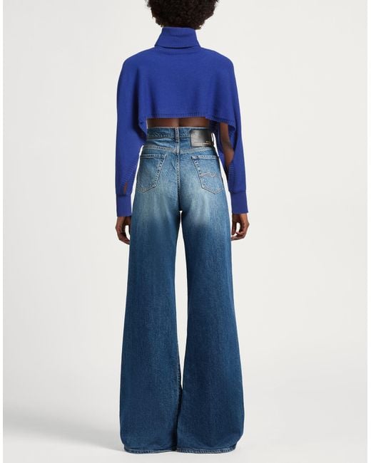 EMMA & GAIA Blue Turtleneck