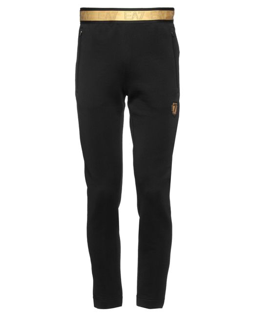EA7 Black Trouser for men